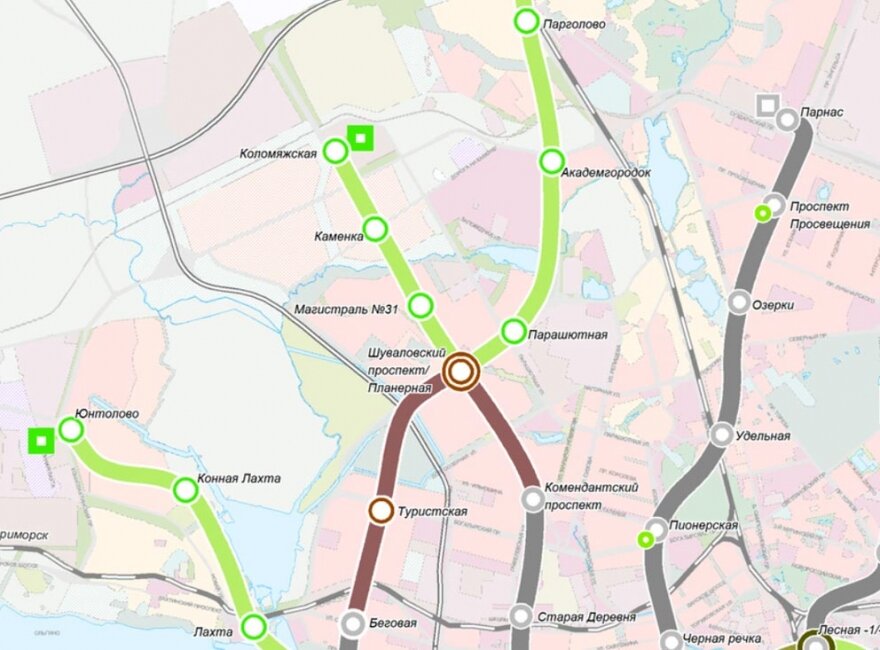 Источник: Отраслевая схема развития метрополитена в Петербурге