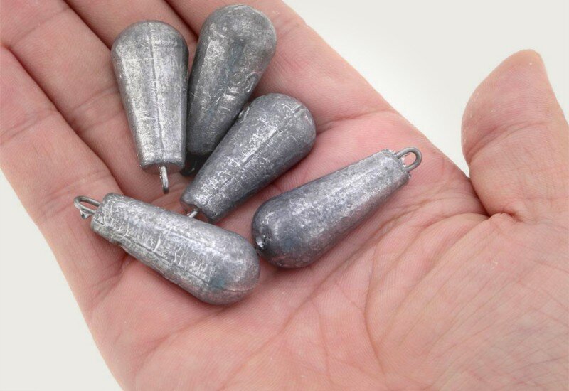 Рыболовные грузила также делают из свинца