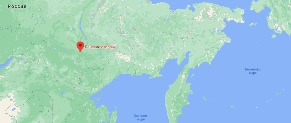 Расположение национального парка на карте