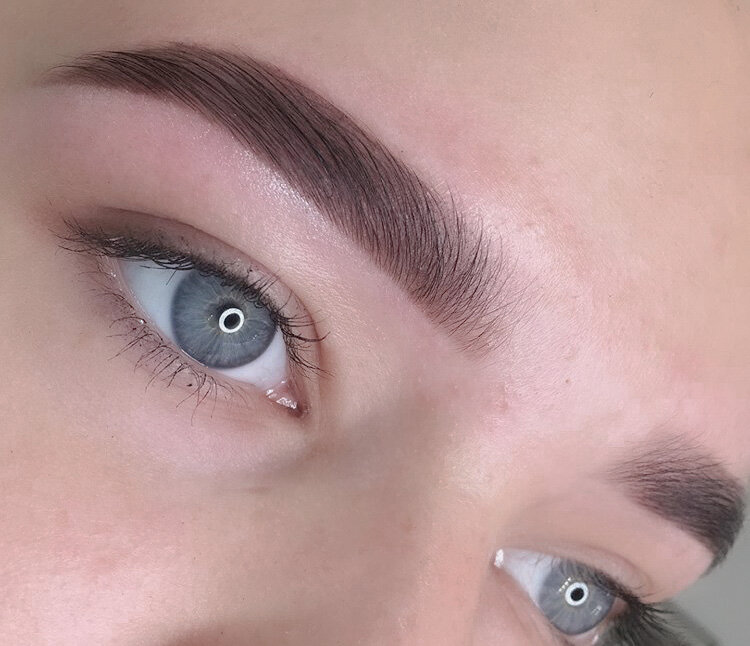 Брови после покраски