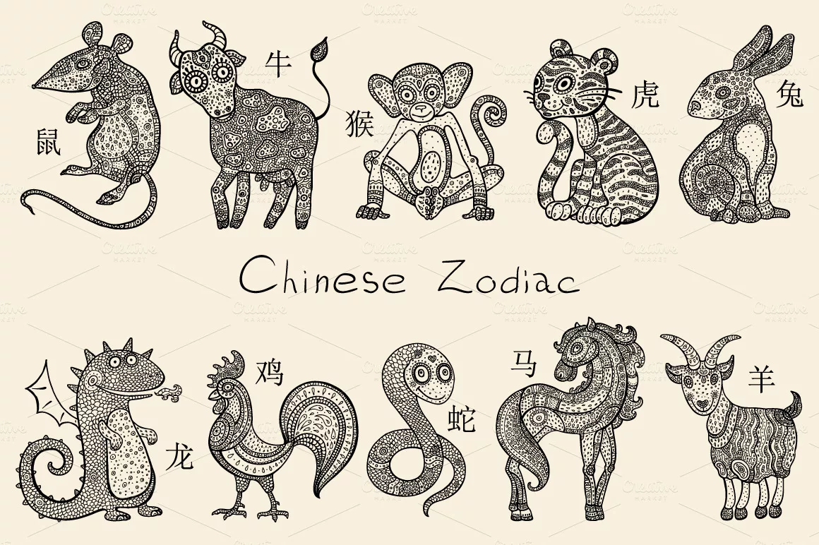 Chinese astrology signs. Животные символы года. Знаки китайского гороскопа. Китайский гороскоп животные. Животные восточного календаря.