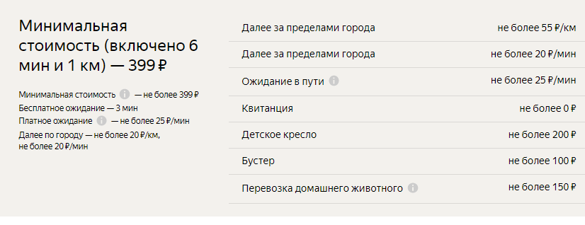 Тариф бизнес
