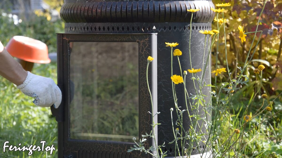 Дверца печи Нелжа со специальной системой само-поджимания