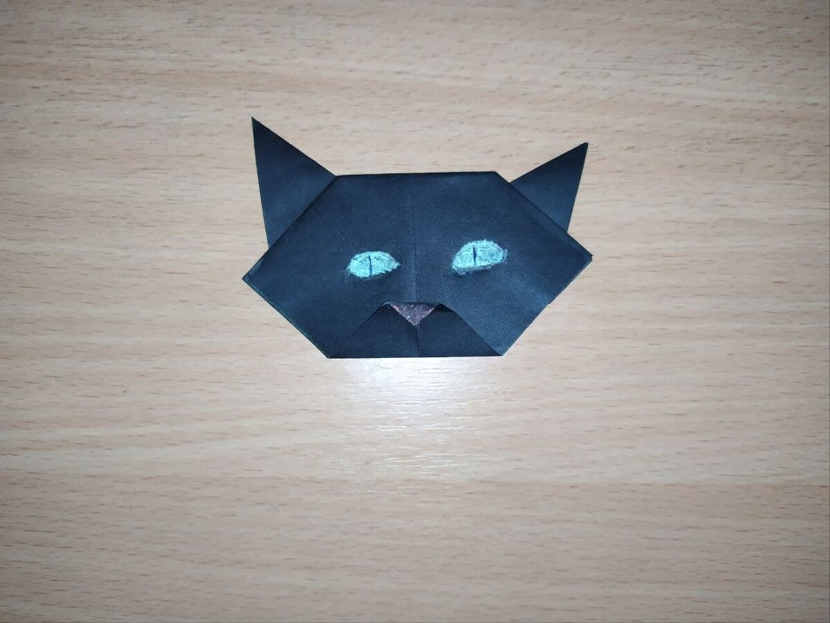 Оригами кошка