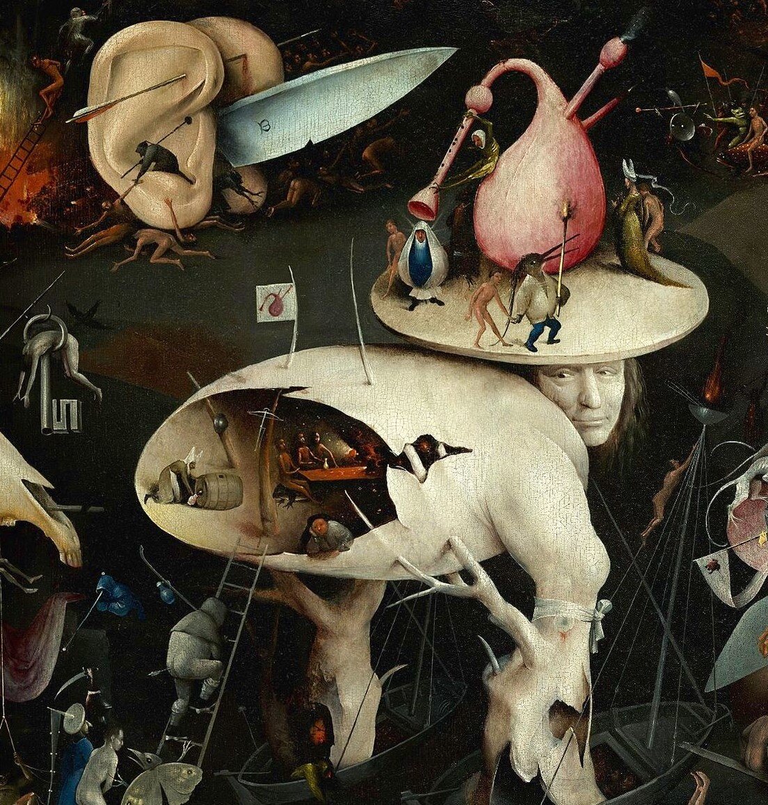 Иероним Босх, "Музыкальный Ад", 1500 г.