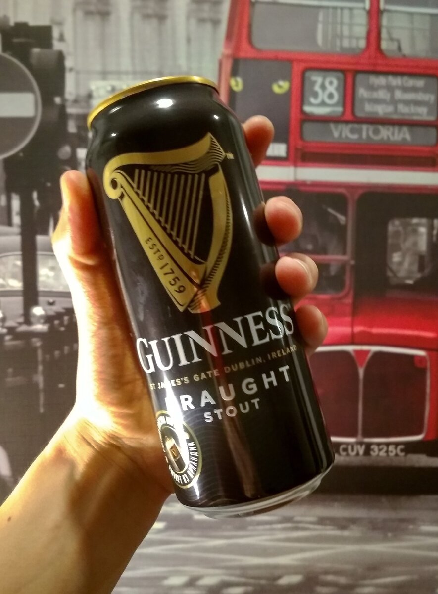 Guinnes Draught Stout в банке 0,44л, прямиком из Ирландии