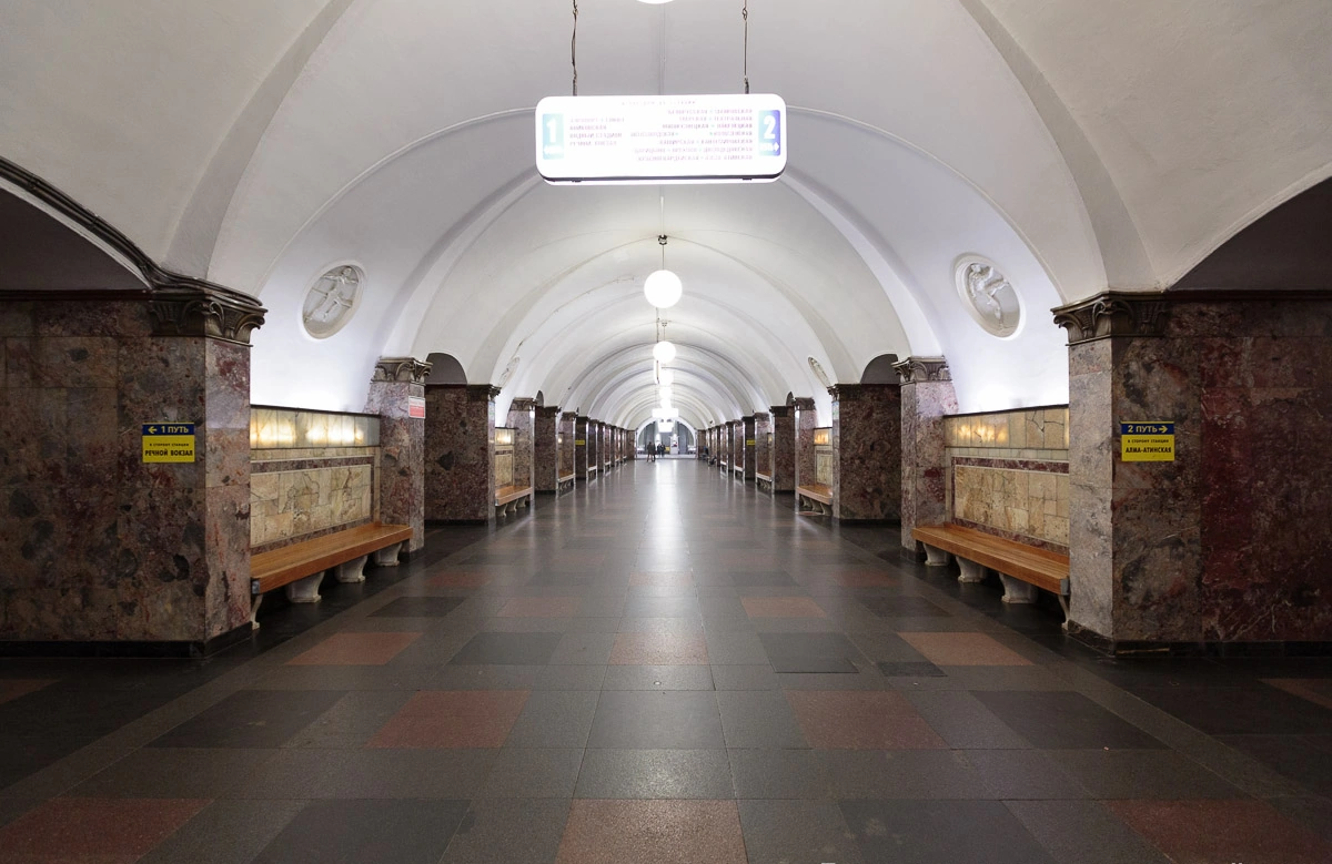 Станция метро сокол внутри