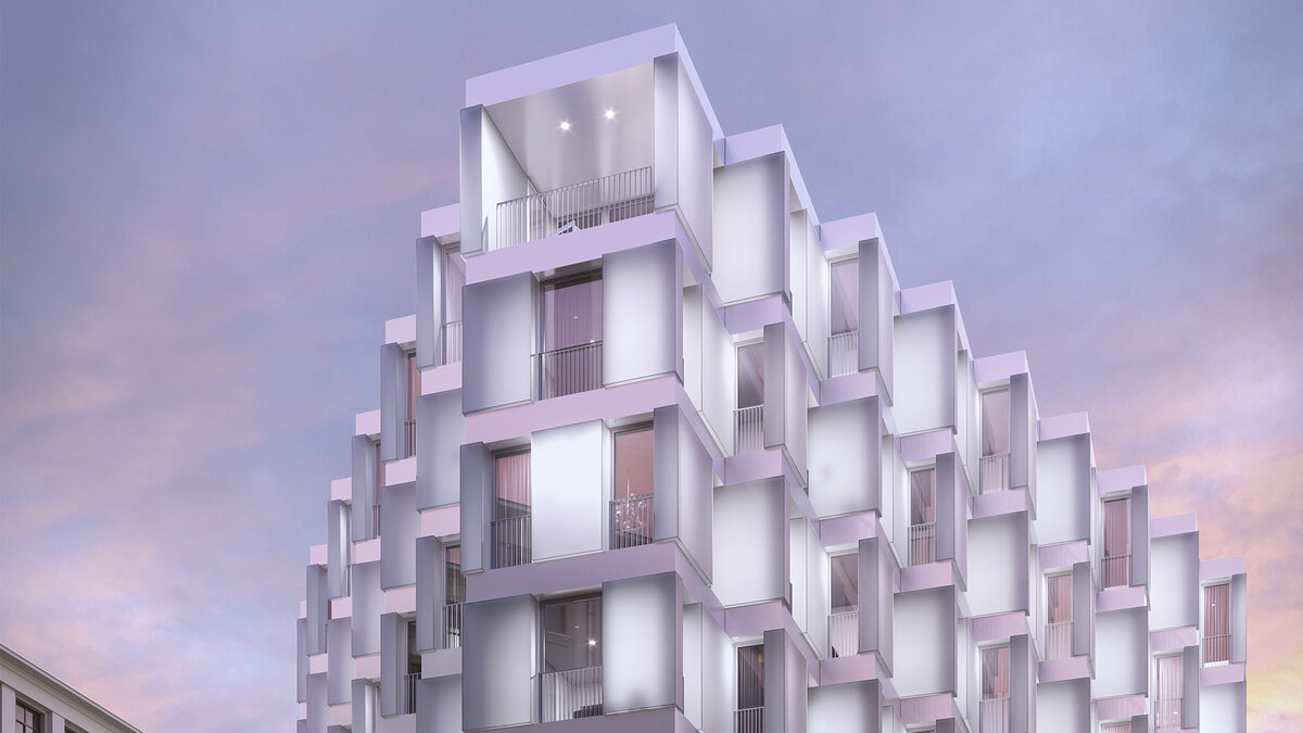 Кристальные фасады клубного дома Lumin