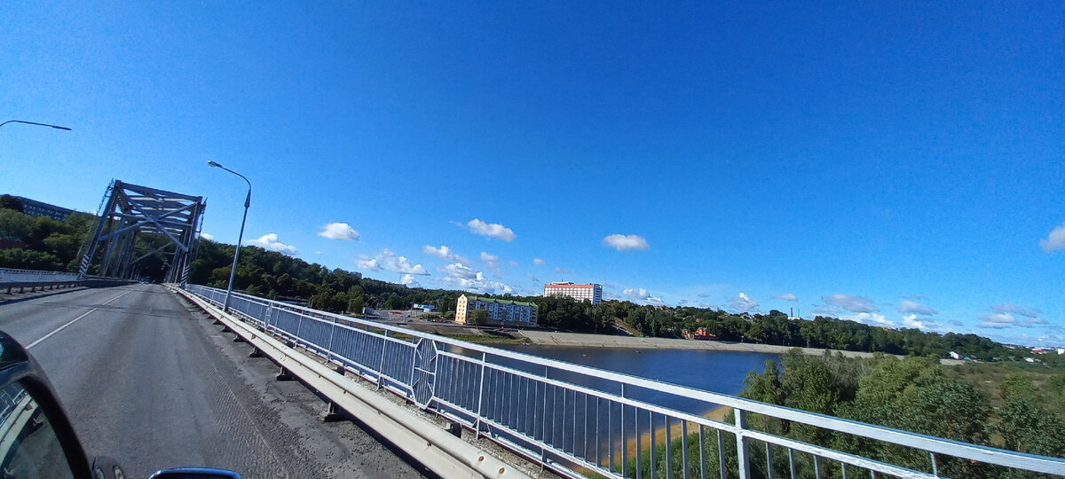 Мост через реку Припять. Въезжаем в Мозырь.