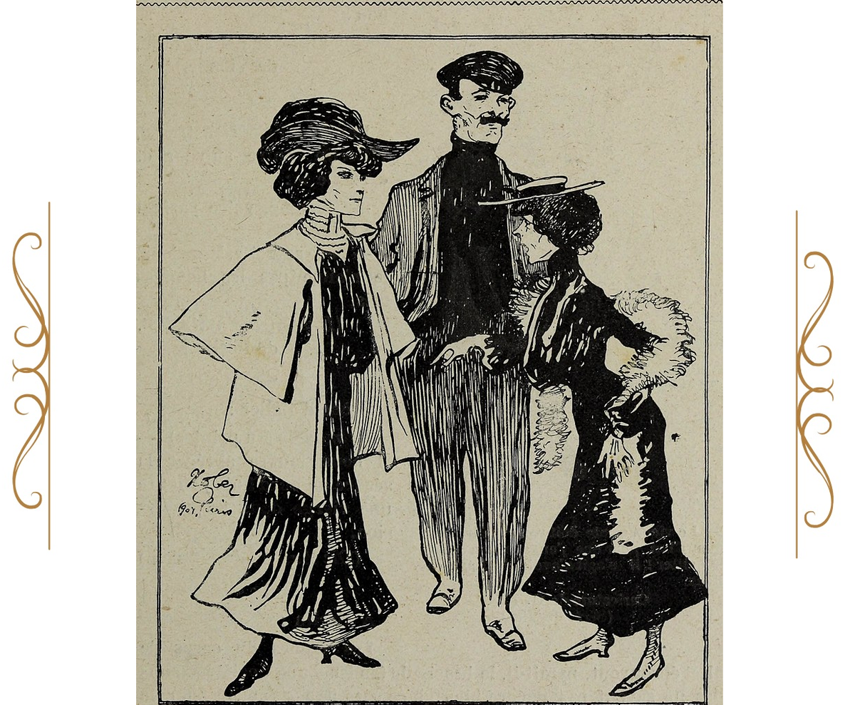 Иллюстрация из книги "Images galantes et esprit de l'etranger", 1905. (сс) Wikimedia Commons