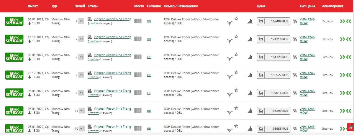 фото скрин с сайта туроператора Анекс тур