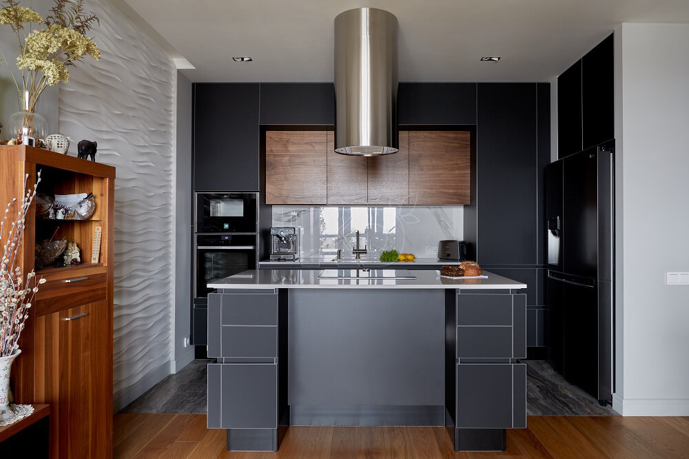 Кухня с островом «Ханна Стил»