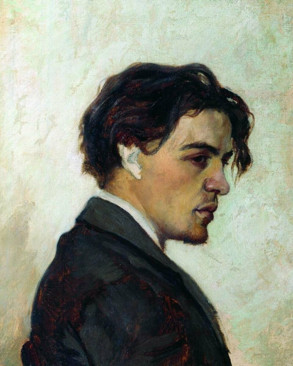 Незаконченный портрет А. П. Чехова. Художник Н. П. Чехов. 1884 г.