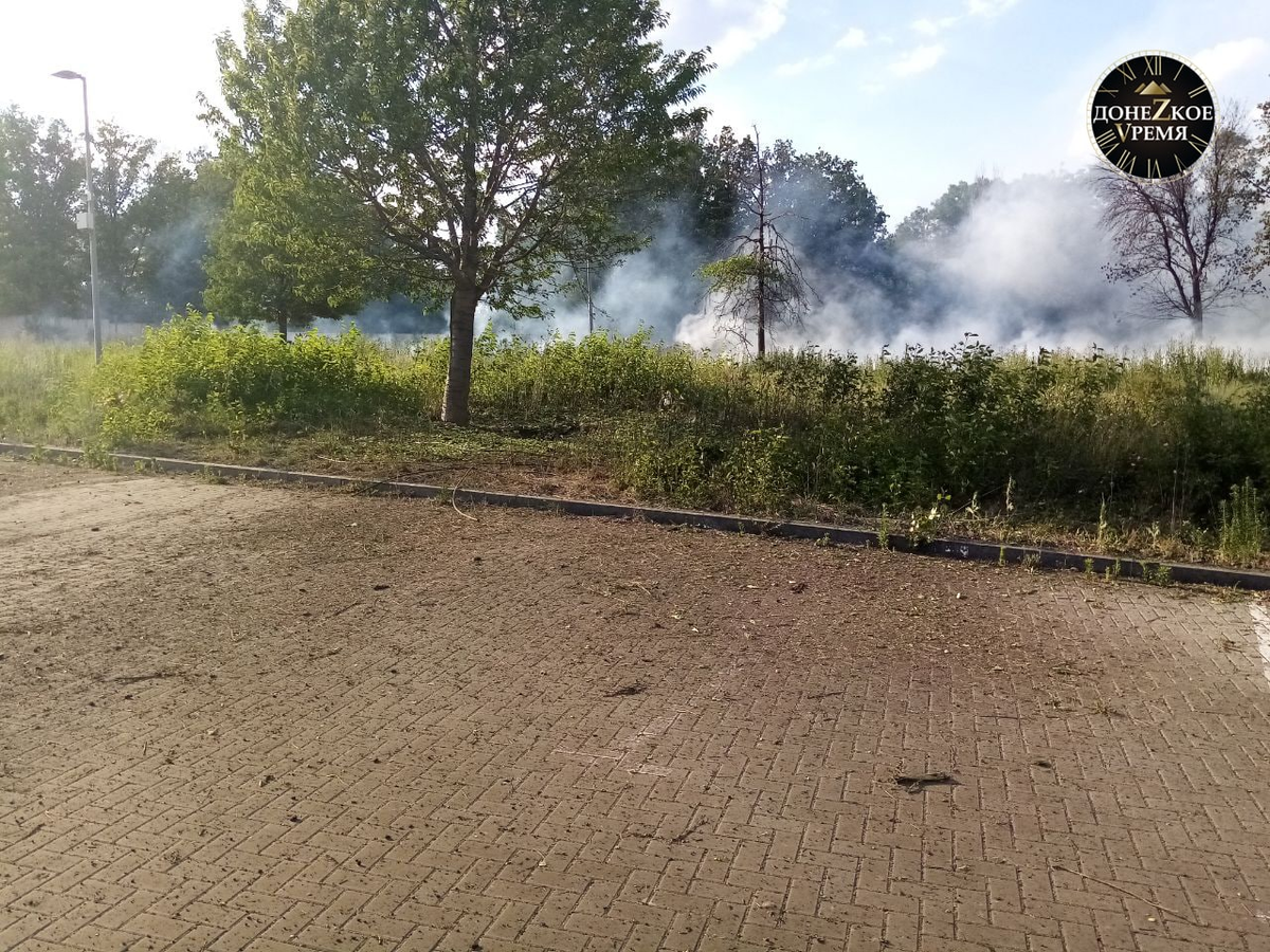 “Донбасс Арена” в дыму: фоторепортаж с места событий