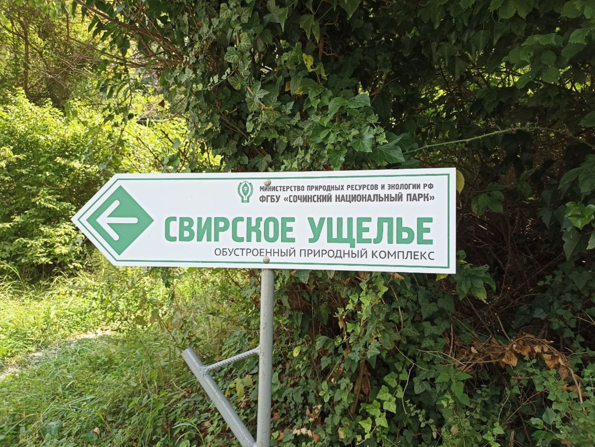 Указатель около входа. Фото автора