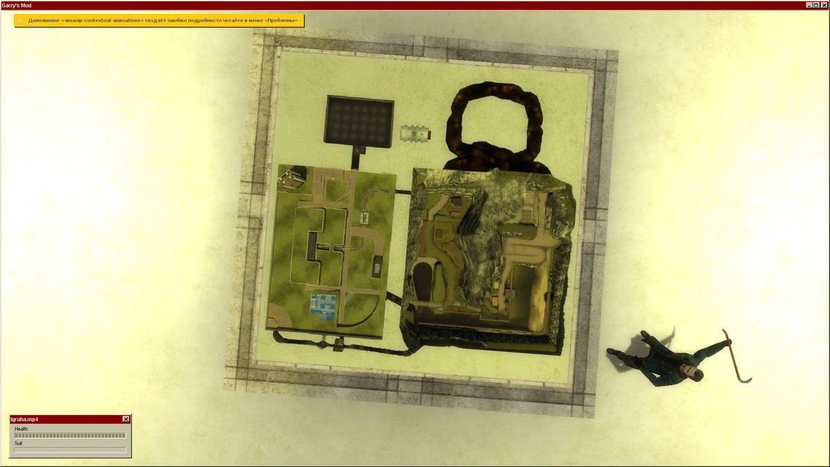 Карта местности в хабе.