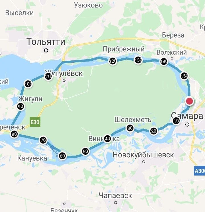 Московская кругосветка на катере карта