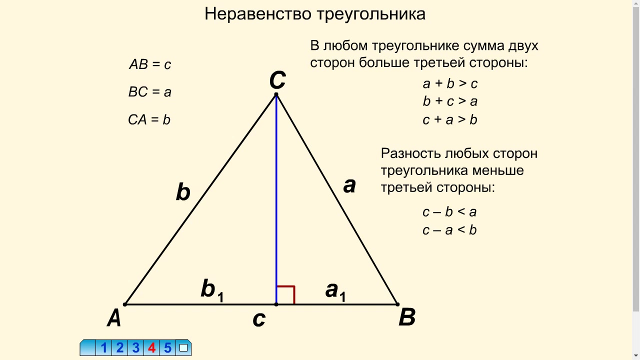 Неравенство треугольника примеры