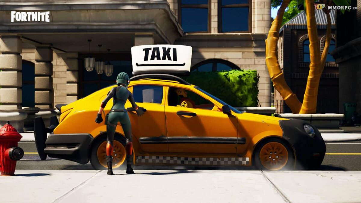 Режим "Безумное такси" в Fortnite