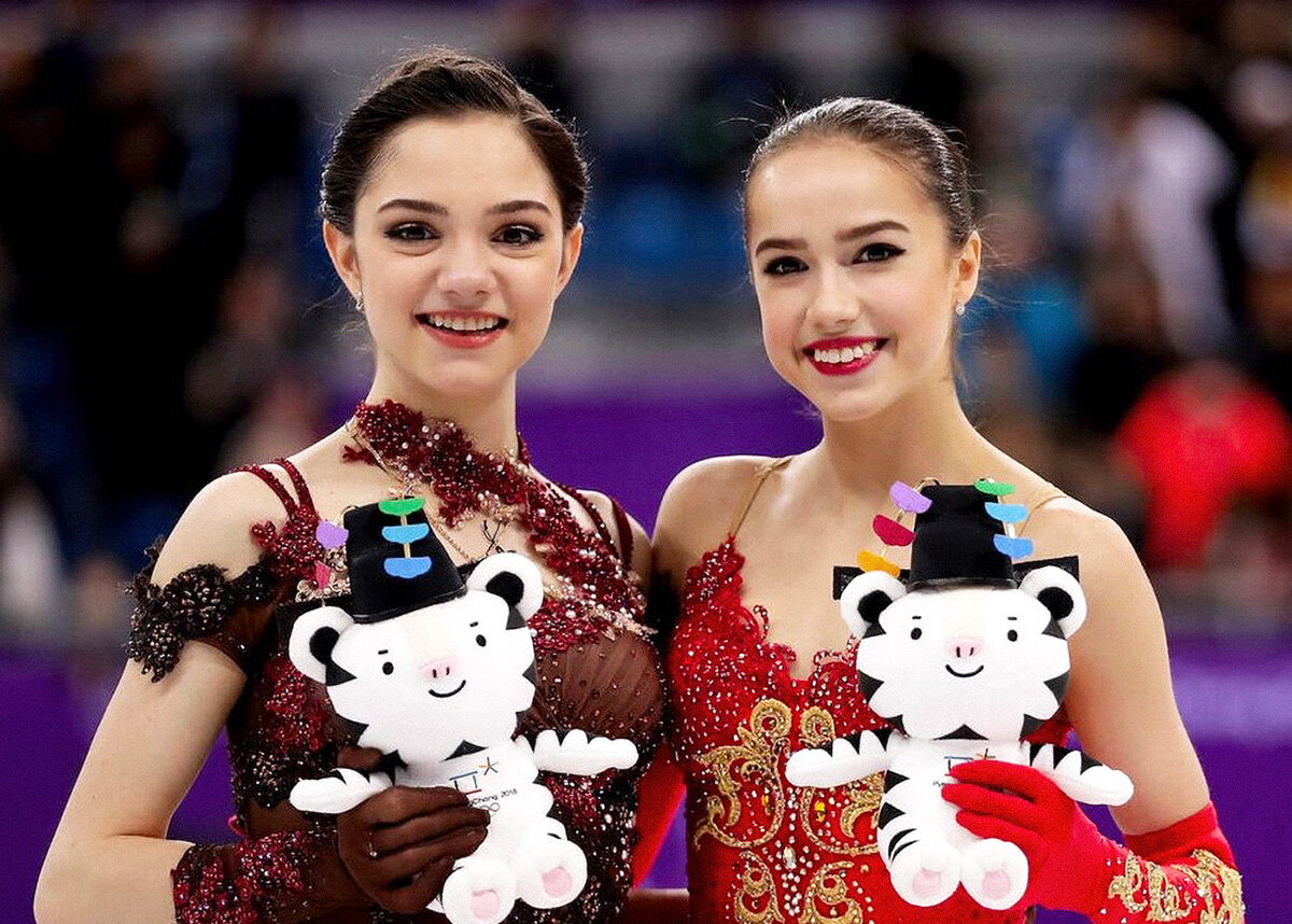 Евгения Медведева и Алина Загитова. Фото: businessinsider.com