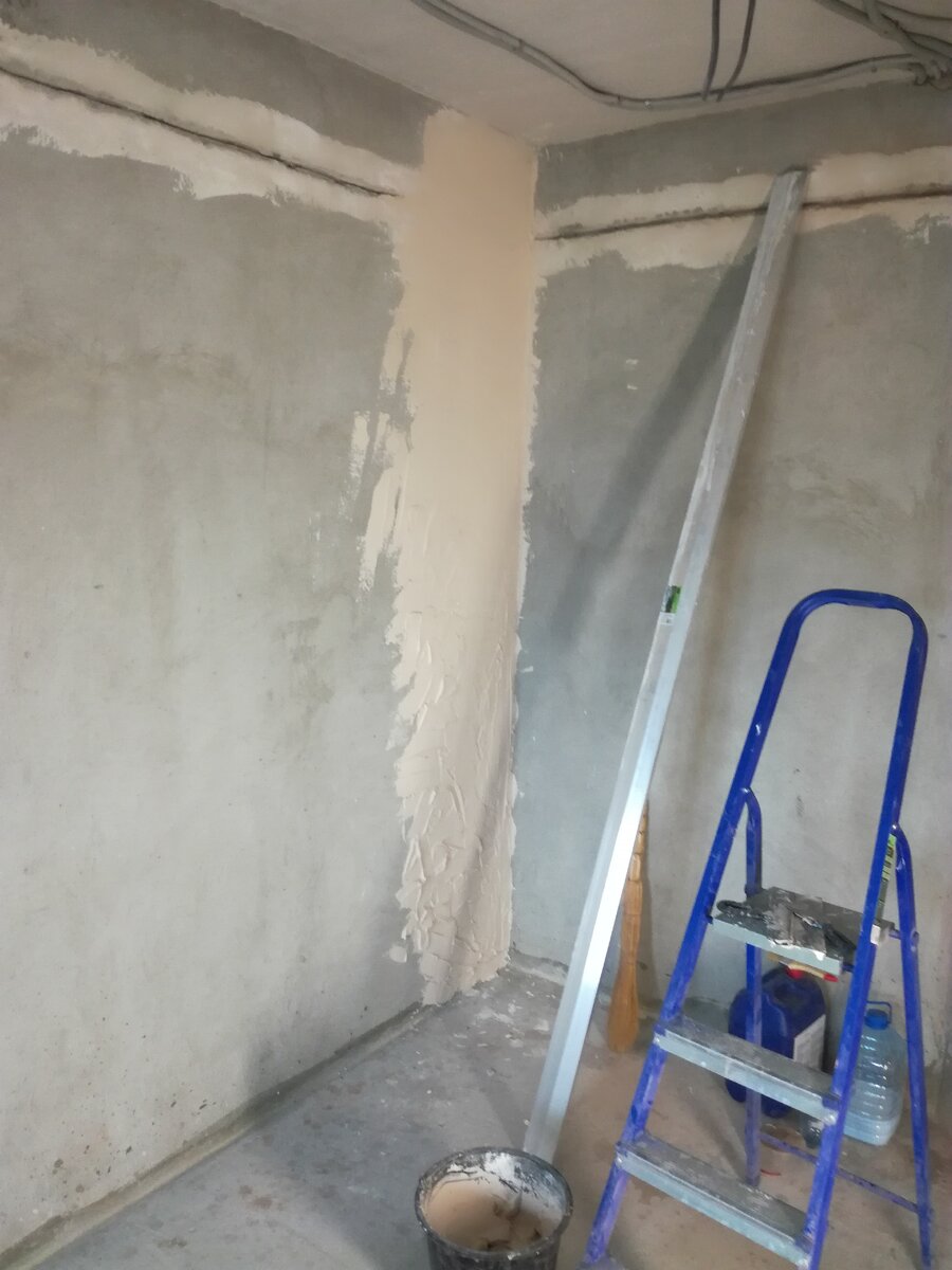 Штукатурка под правило.