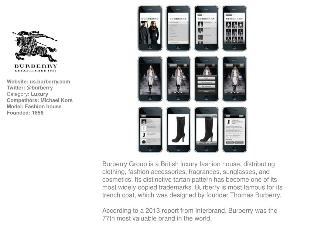 Burberry group plc clearance website