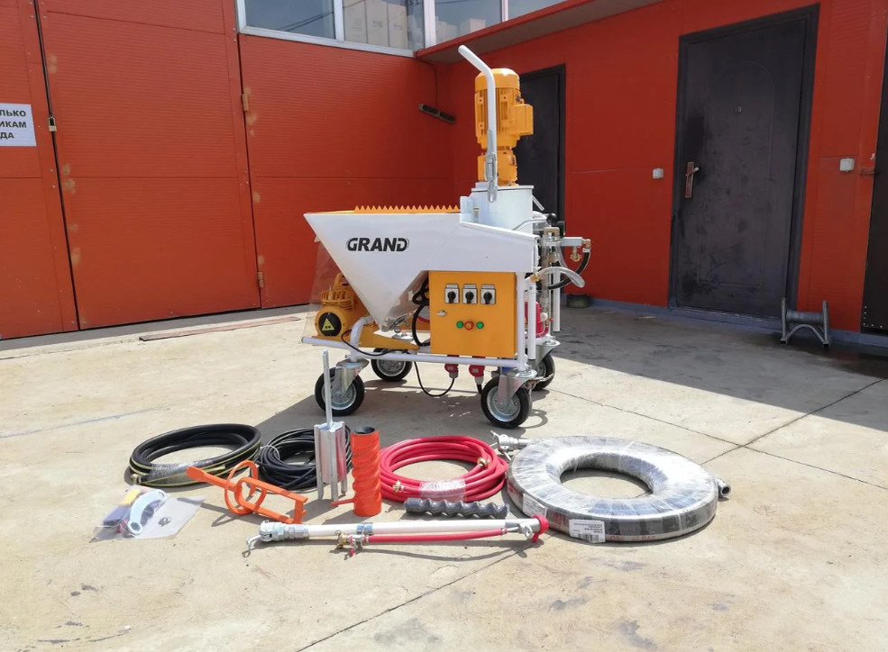 Штукатурная станция с минимальным комплектом для начала работ