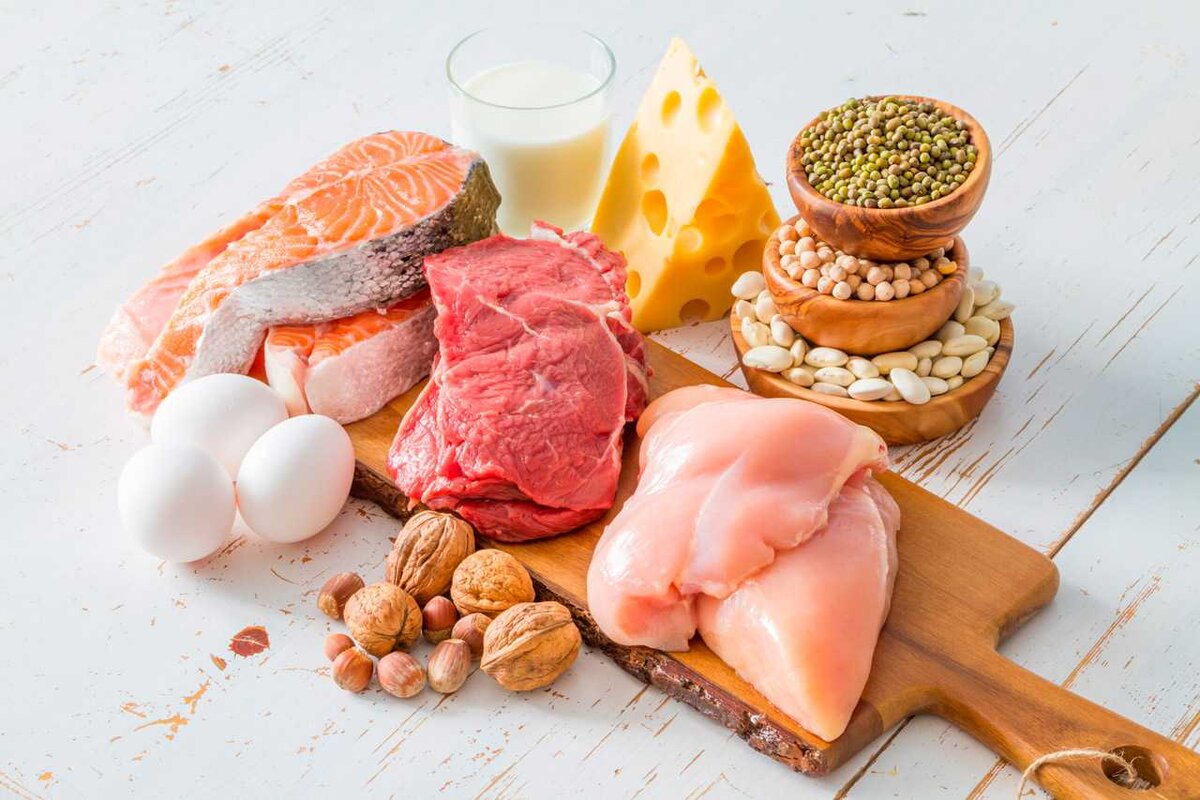 Продукты содержащие белок.