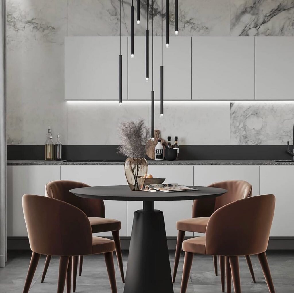 Фото: интерьер квартиры-студии 40 м², дизайнер Ирина Жиган https://architectguide.ru/prakticheski-monochromnii-interier-kvartiri-s-otkritoi-planirovkoi-40-m/