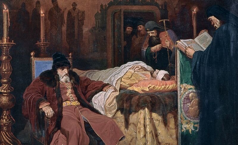 Иван Грозный у тела сына, худ. В.Шварц.