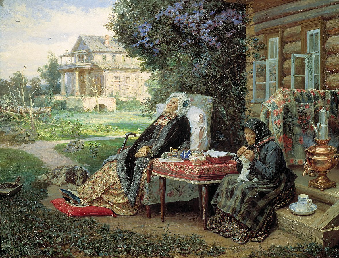 "Всё в прошлом", Василий Максимов, 1889. (сс) Wikimedia Commons