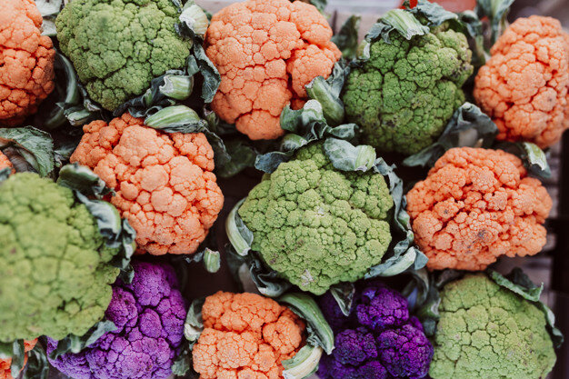 цветная капуста разных цветов