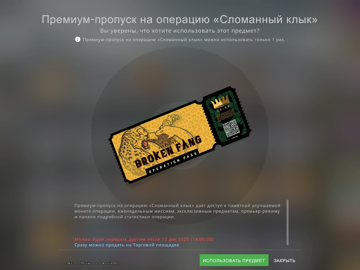 *внешний вид билета пропуска*