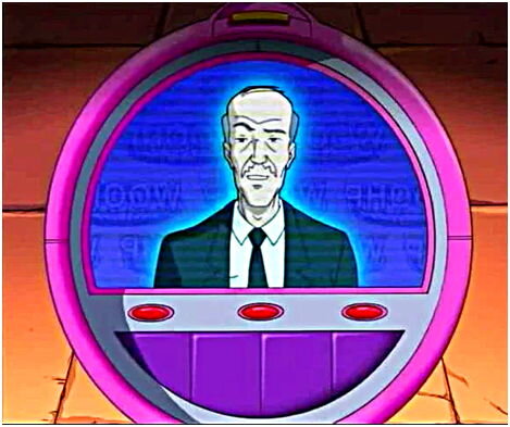 А вот и Джерри, руководитель ВОЗЛА (Всемирной организации по защите людей). Он обеспечивает Тотали Спайс всеми необходимыми для заданий гаджетами, замаскированными под самые обычные предметы и модные аксессуары.                           Фото с www.kinopoisk.ru        