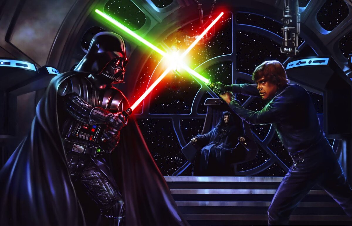 Поединок Люка Скайвокера с Дартом Вейдером