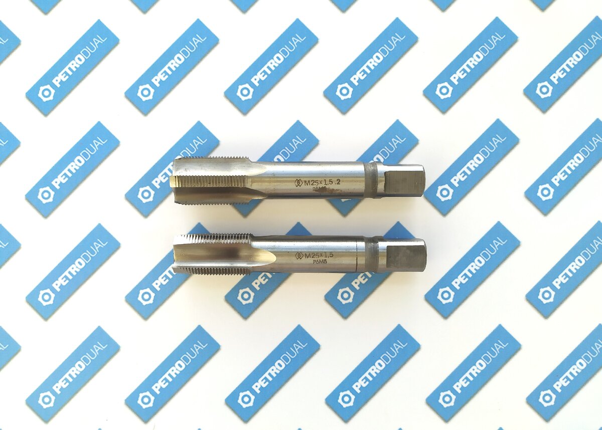 Метчик М25х1,5 м/р к-т из 2-х шт.