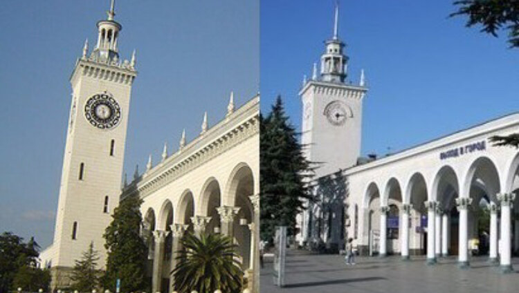 Фото:загружено из интернета вокзал Симферополя и Сочи