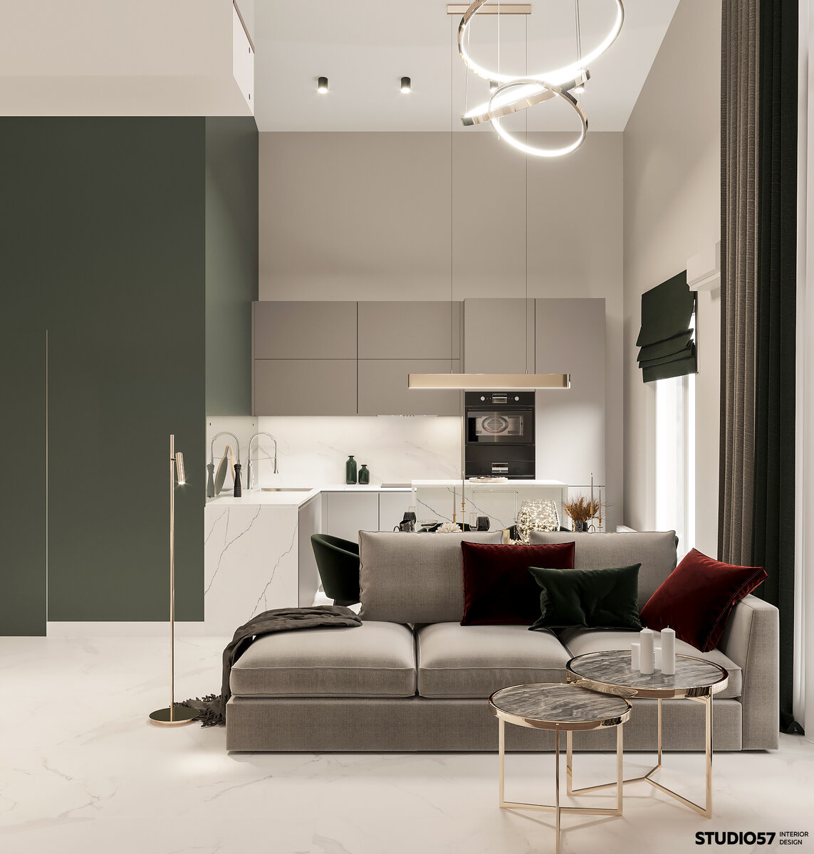 Гостиная-кухня