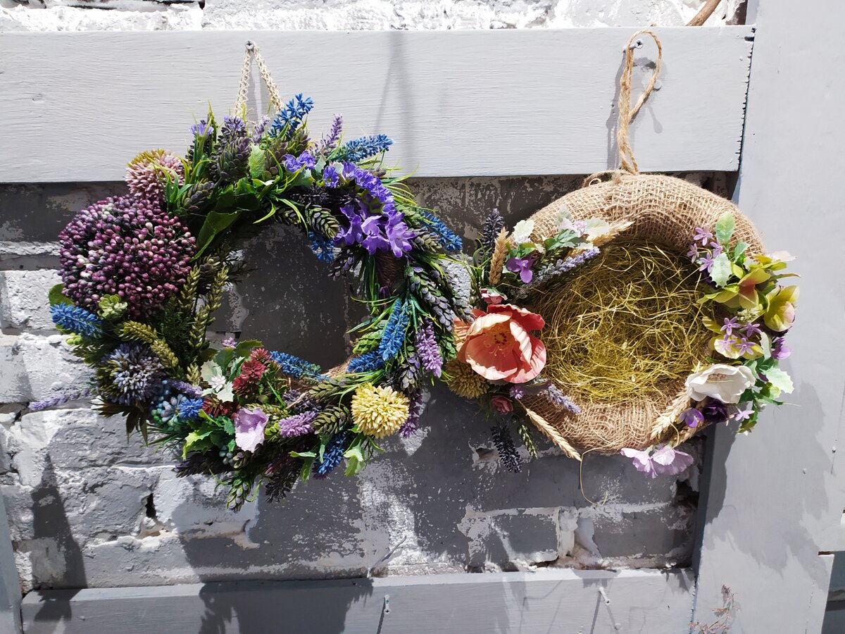 Фото автора Флористические венки из засушенных цветов