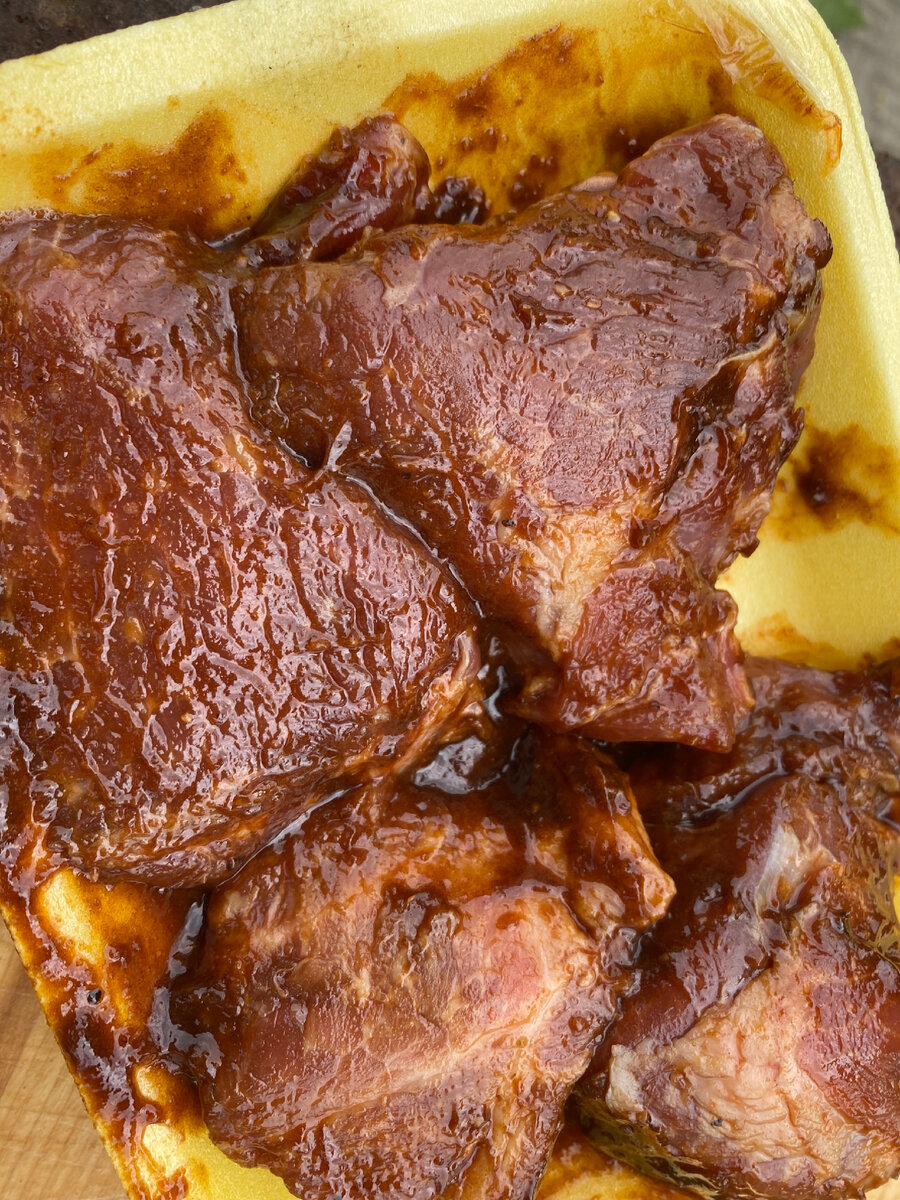 Такой вот вид у сырого шашлыка