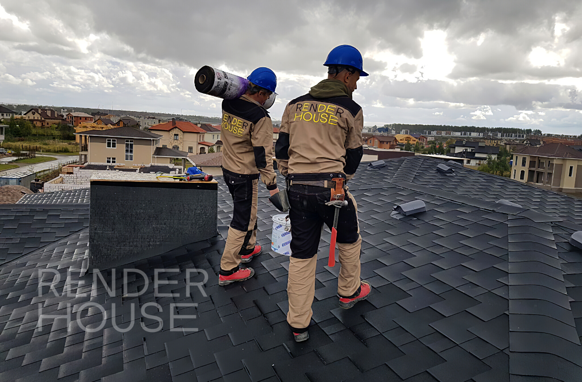 Монтаж кровли на одном из наших объектов