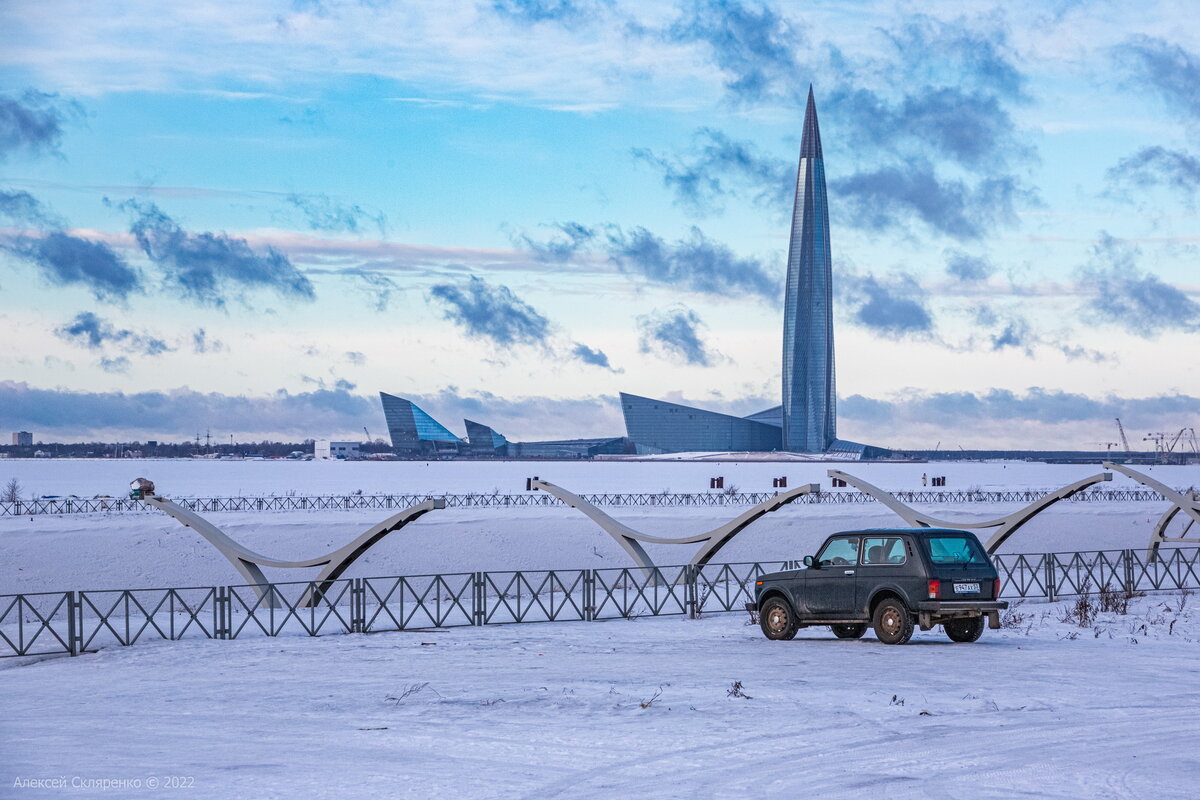 Вид на «Лахта Центр» и ЗСД