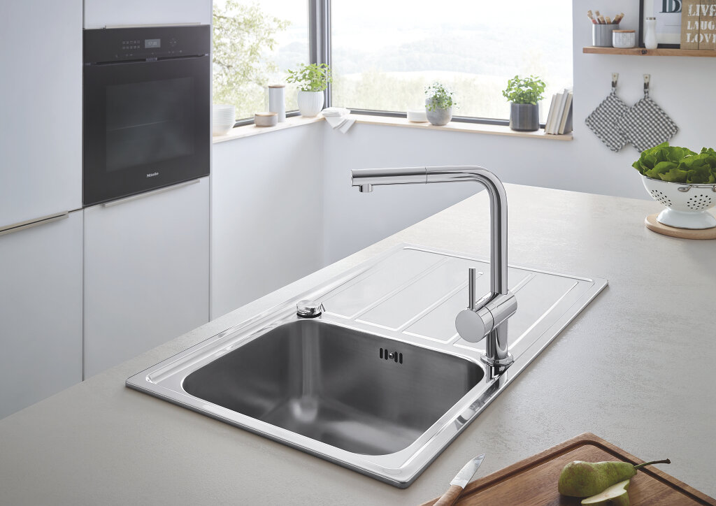 Мойка из нержавеющей стали GROHE K500.