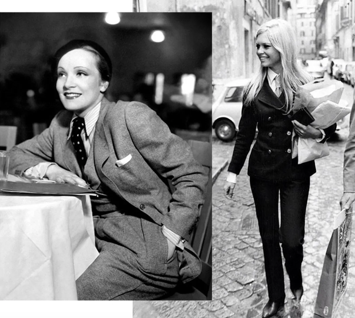 Марлен Дитрих, 1932 год; Брижит Бардо, 1967 год