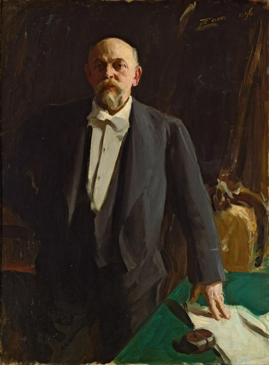 Андрес Цорн. Портрет Саввы Мамонтова. 1896