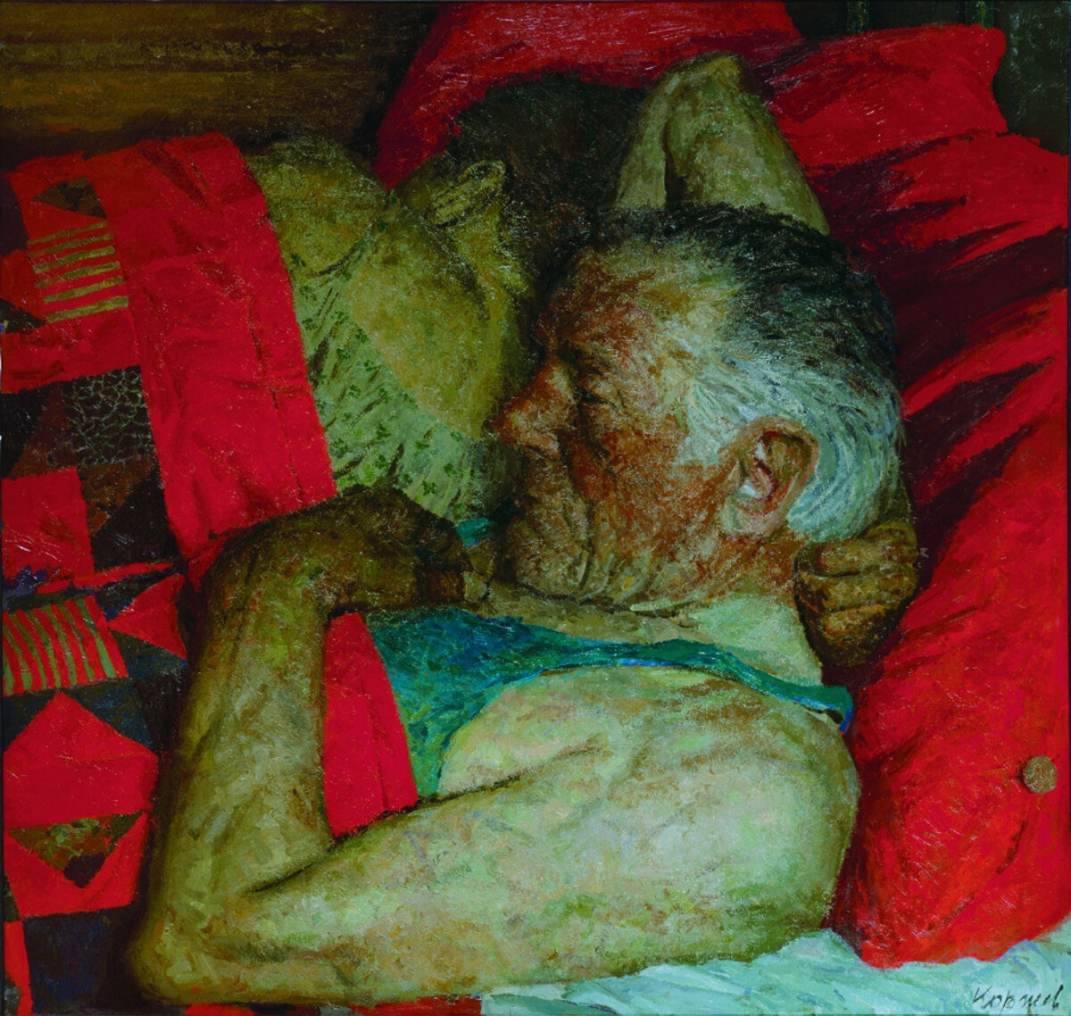 Гелий Коржев "Старые раны", 1967 г.
