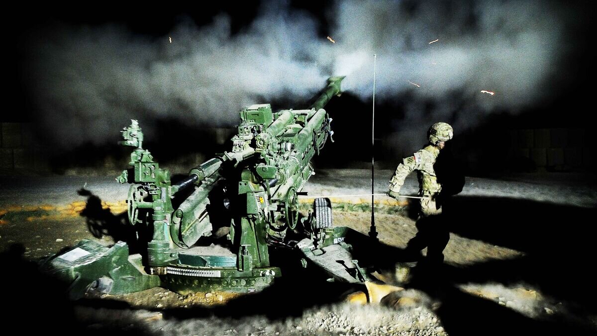    Американская полевая буксируемая гаубица калибра 155 миллиметров M777© Фото : 7 RAR Task Group / Capt. Jesse Platz