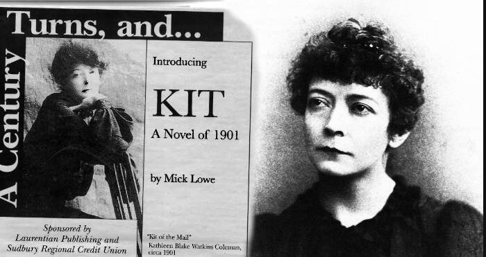 Kathleen Blake "Kit" Coleman, 1890.