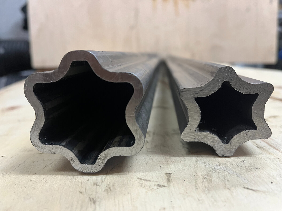 Труба звездчатая 56,8 мм+47,4 мм