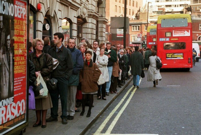 Bus Station London people